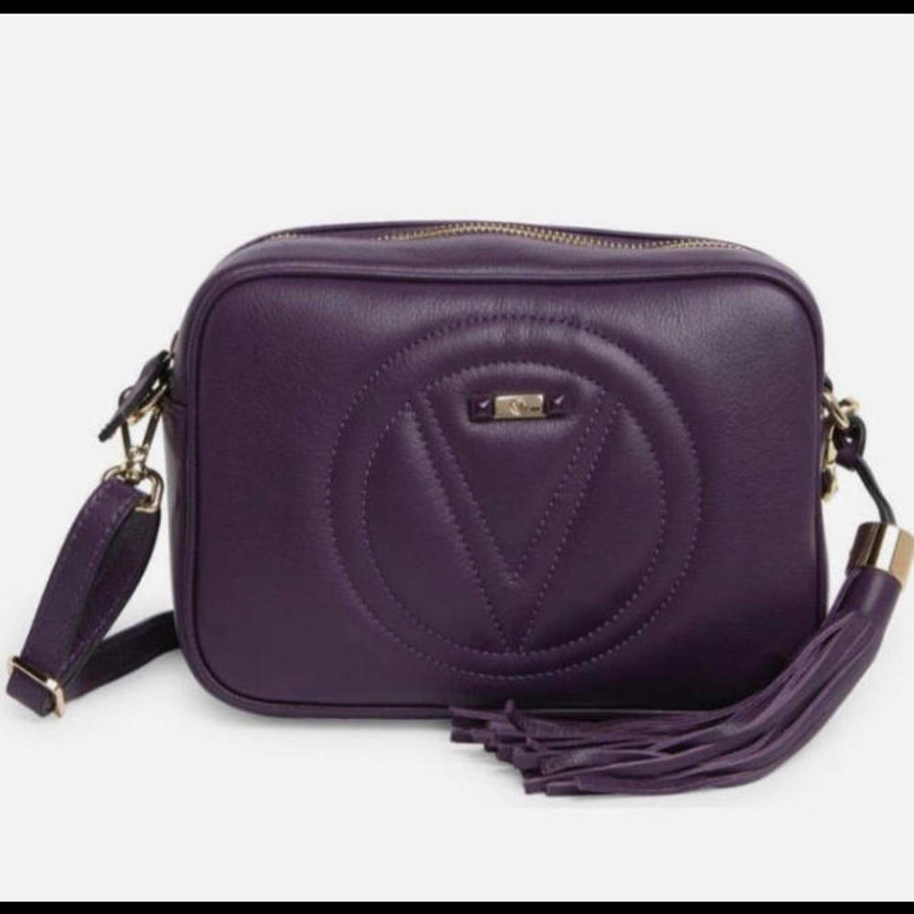 Valentino Logo Leather Shoulder Hand Bag